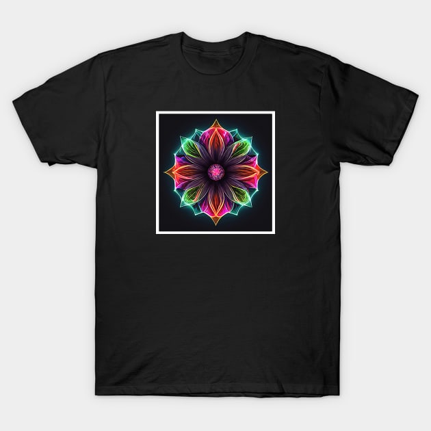 neon flower T-Shirt by ElArrogante